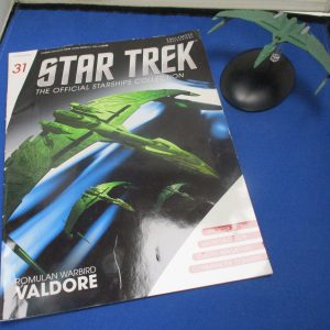 Eaglemoss Star Trek Romulan Warbird Valdore Ship & Magazine