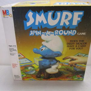 Milton Bradley Smurf Spin-A-Round Game