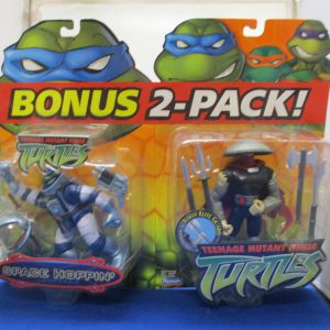 TMNT 2004 Space Hoppin' Leo & Foot Elite Guard 2 Pack