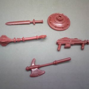 MOTU Maroon Weapons Set