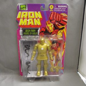 Marvel Legends Retro Carded Iron Man (Model 01-Gold)