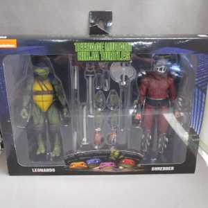 NECA TMNT Leonardo and Shredder 2 Pack