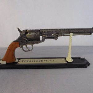 Tombstone Prop Replica Gun. Signed by Michael Biehn (Johnny Ringo)