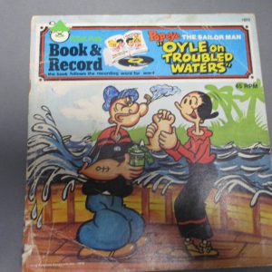 Popeye "Oyle On Troubled Waters" Book and Vinyl Read Along Record 1981