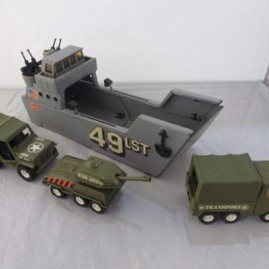 Buddy L Naval Transport Ship W/ Vehicles