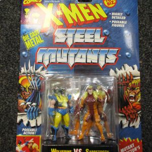 Toybiz Steel Mutants Wolverine vs Sabretooth