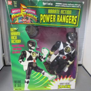 Mighty Morphin Power Rangers Karate Action Zack Black Ranger