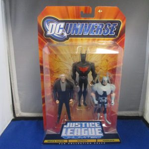 Justice League Unlimited Fan Collection 3 Pack: Batman, Bruce Wayne, Warhawk