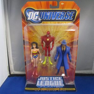 Justice League Unlimited Fan Collection 3 Pack: Wonder Woman, The Flash, The Question