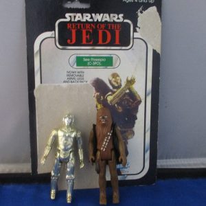 Star Wars ROTJ C-3PO With Removable Limbs & Chewbacca