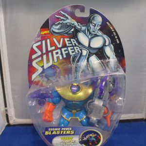Toy Biz Silver Surfer Thanos Figure Cosmic Blasters