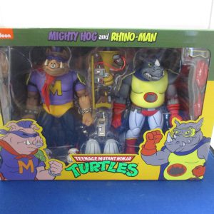 NECA TMNT Mighty Hog and Rhino-Man