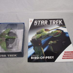 Eaglemoss Star Trek Klingon Bird Of Prey & Magazine