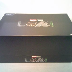 Marvel Studios Loki & Sylvie Horned Helmet Set Crown Collector Box GameStop Exc
