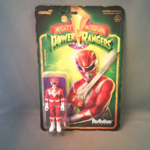 Super7 Mighty Morphin' Power Rangers ReAction Red Ranger (battle damaged)