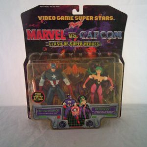 Toybiz Video Game Superstars Marvel Vs. Capcom Captain America Vs. Morrigan