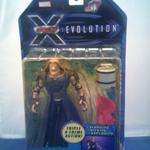 ToyBiz X-Men Evolution Sabretooth W/ Toxic Attack Barrel
